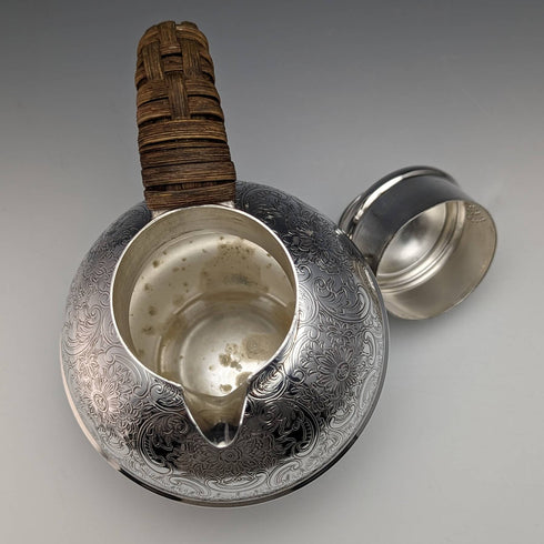 英國復古鍍銀平紋針織水壺